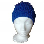 Royal Blue Fluffy Style Hat